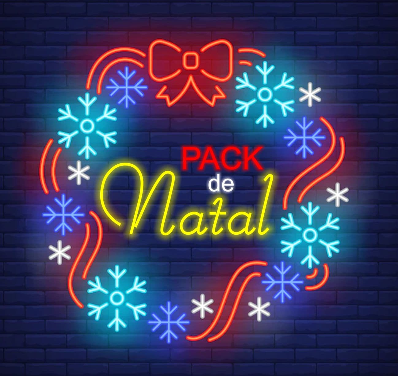 Pack de Artes de Natal para Neon Led